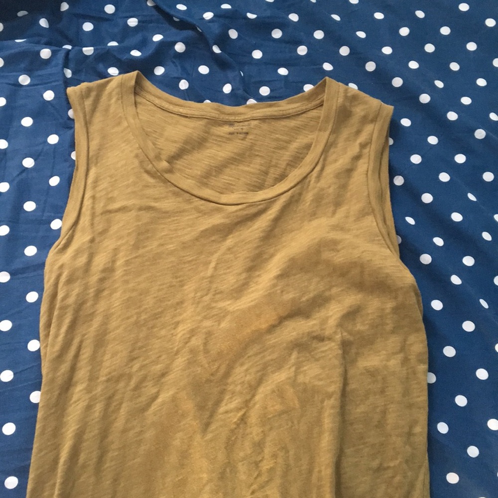 Madewell green tank top